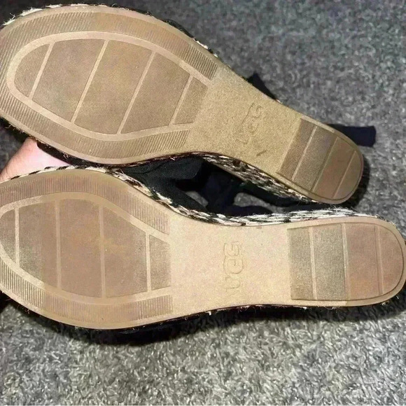 UGG Women's Yarrow Canvas Wedge Sandal Sz 6.5 - Picture 6 of 8